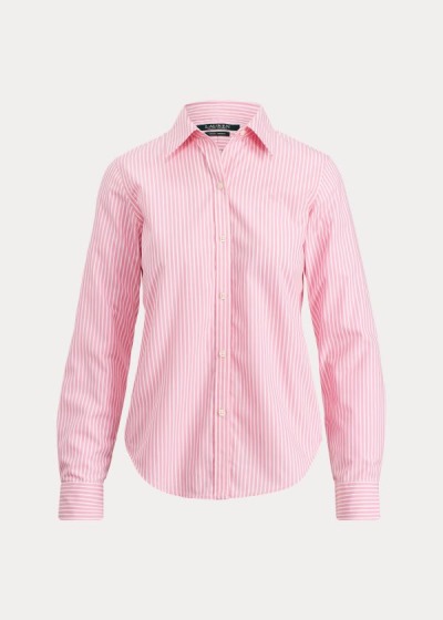 Camisa Ralph Lauren Mujer Rosas / Blancos - Cotton Button-Down - LWPFN6578